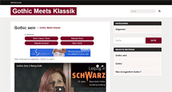 Desktop Screenshot of gothic-meets-klassik.de