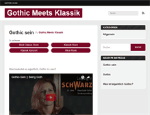 Tablet Screenshot of gothic-meets-klassik.de